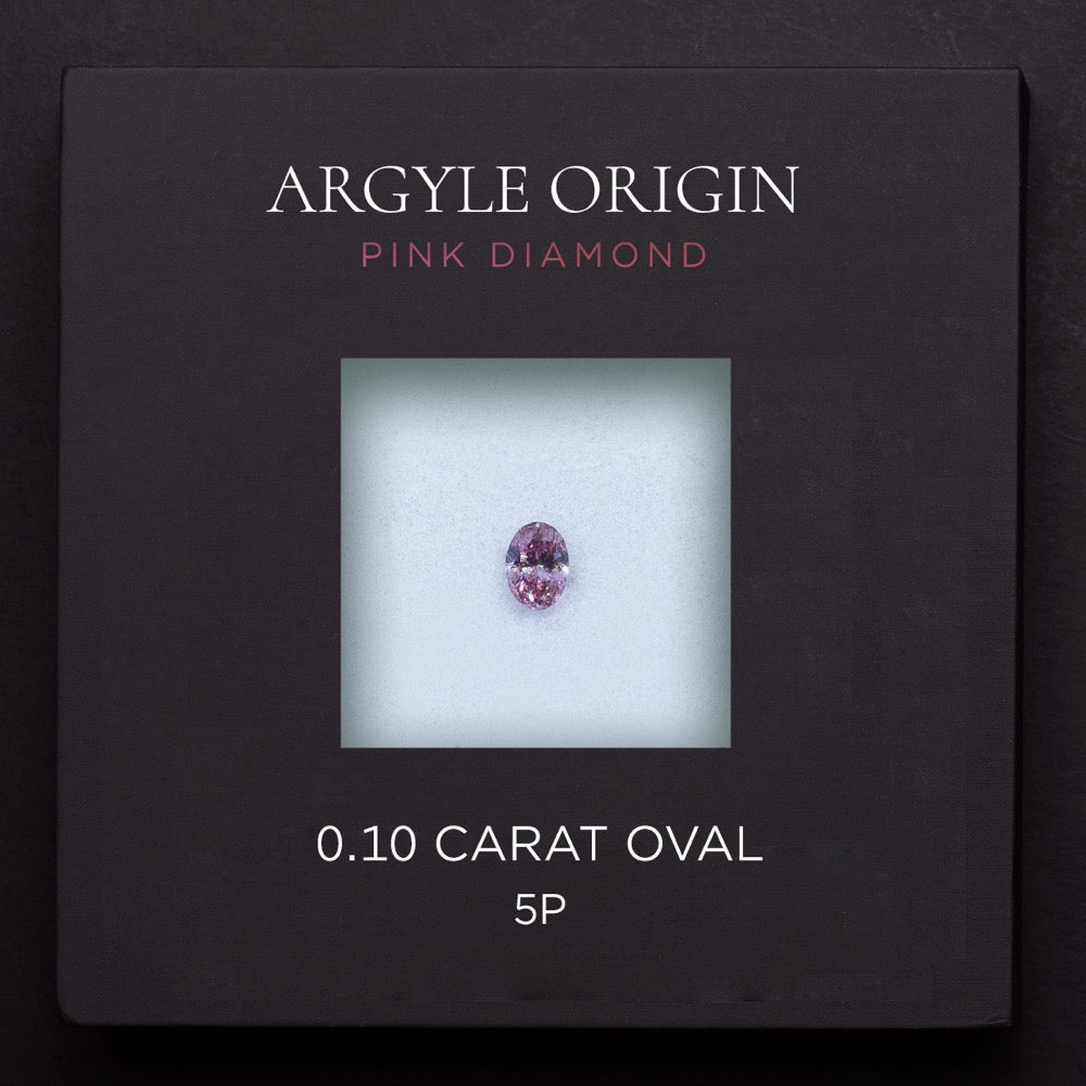 0.10ct 5P 橢圓形 Argyle 粉紅鑽