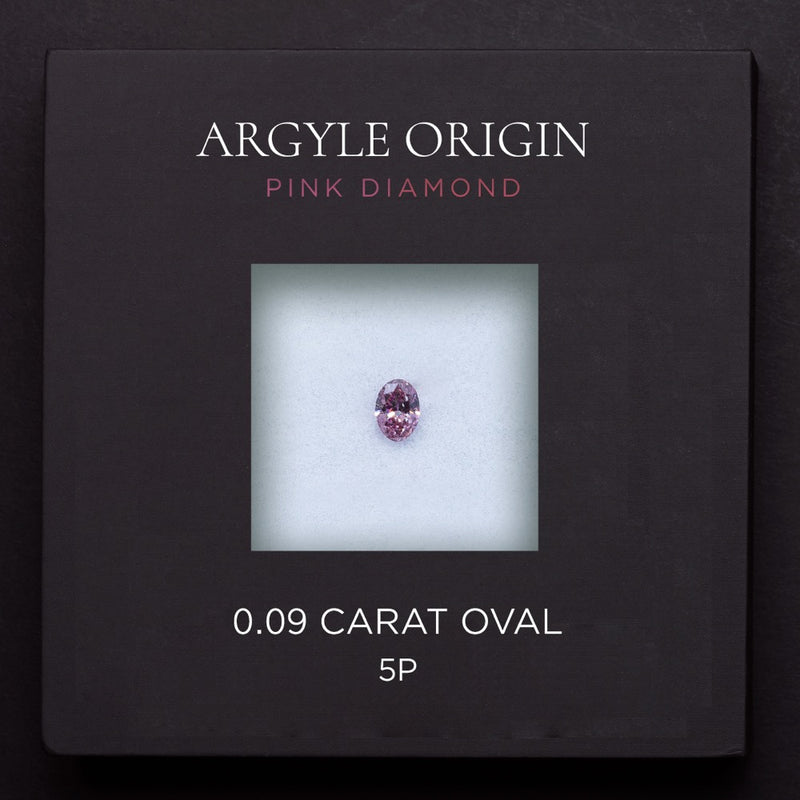 0.09ct 5P 橢圓形 Argyle 粉紅鑽