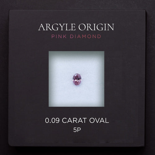 0.09ct 5P 橢圓形 Argyle 粉紅鑽