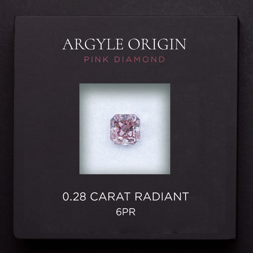 0.28ct 6PR 雷地恩形 Argyle 粉紅鑽