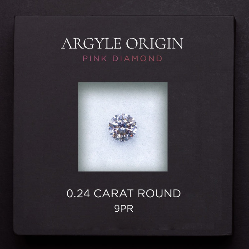 0.24ct 9PR 圓形 Argyle 粉紅鑽