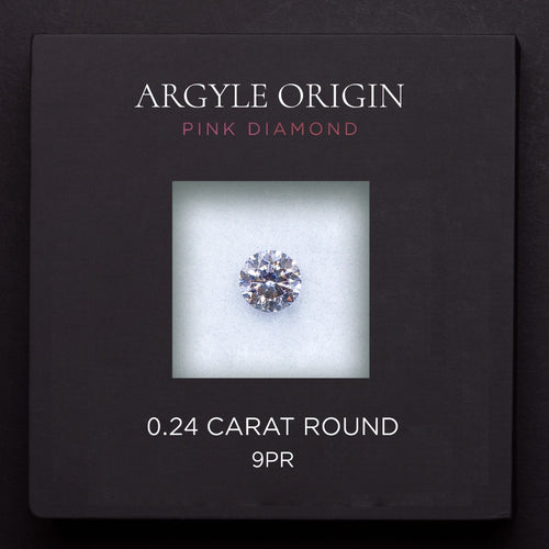 0.24ct 9PR 圓形 Argyle 粉紅鑽