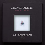 0.14ct 7PR 梨形 Argyle 粉紅鑽
