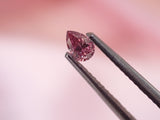 Argyle 粉紅鑽 0.17ct 梨形 實物特寫