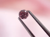 Argyle 粉紅鑽 0.18ct 圓形 實物特寫