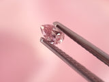 Argyle 粉紅鑽 0.15ct 梨形 實物特寫
