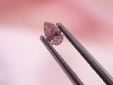 Argyle 粉紅鑽 0.16ct 梨形 實物特寫