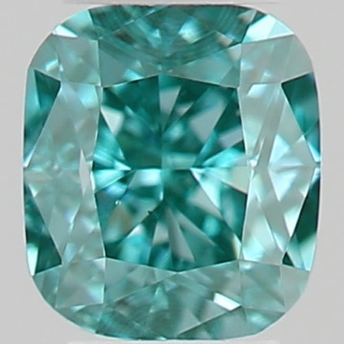 GIA Fancy Colour Diamond 0.11ct Fancy Vivid Blue-green