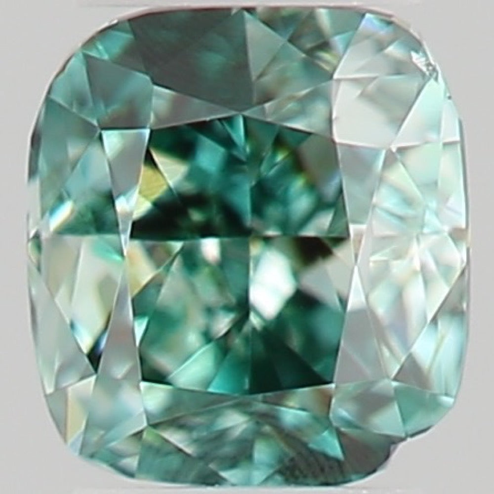 GIA 彩鑽 綠鑽 0.09ct Fancy Deep Bluish Green