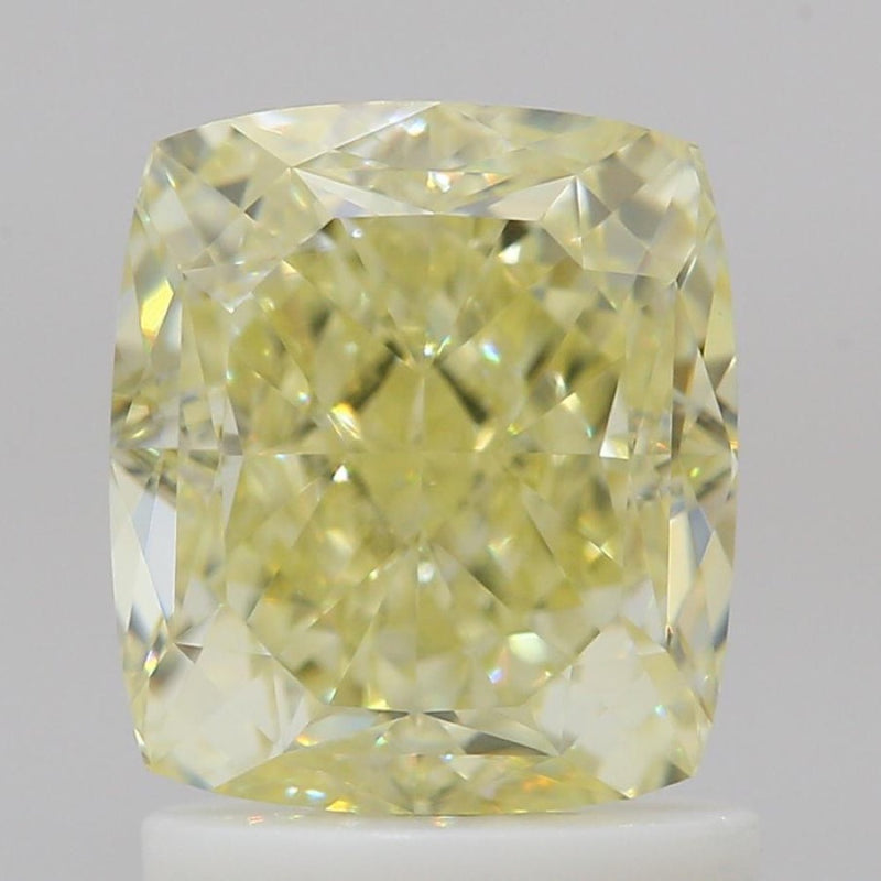 GIA 彩鑽 黃鑽 1.64ct Fancy Light Yellow