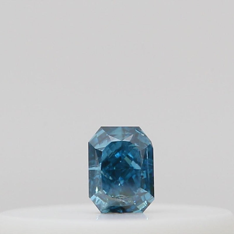 GIA 彩鑽 藍鑽 0.03ct Fancy Deep Green-blue