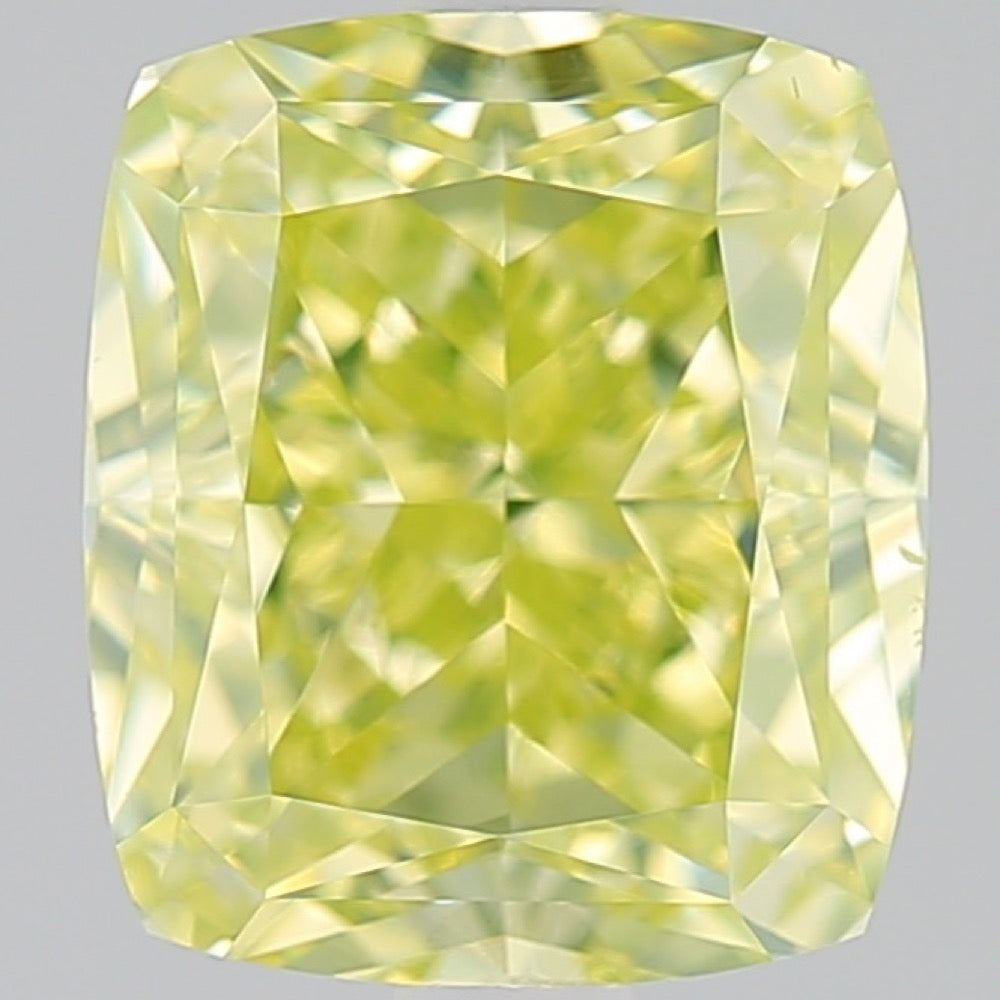 GIA 彩鑽 黃鑽 2.77ct Fancy Greenish Yellow