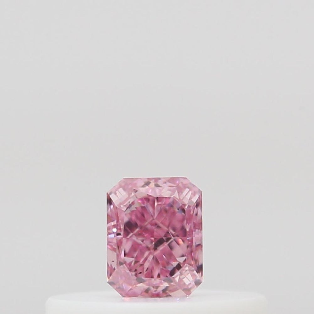 GIA 彩鑽 粉紅鑽 0.15ct Fancy Intense Pink