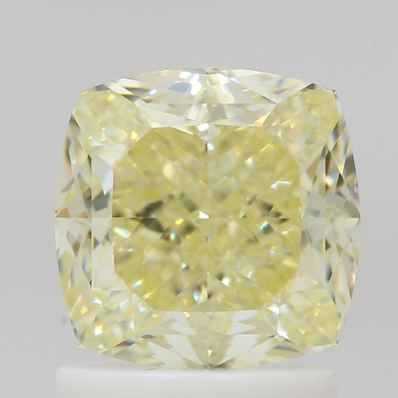 GIA 彩鑽 黃鑽 1.67ct Fancy Light Yellow