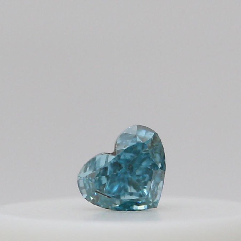GIA 彩鑽 藍鑽 0.02ct Fancy Intense Green-blue