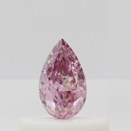 GIA 彩鑽 粉紅鑽 0.25ct Fancy Intense Purplish Pink