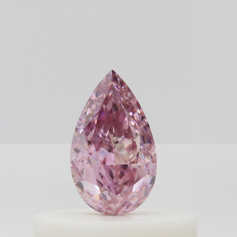 GIA 彩鑽 粉紅鑽 0.25ct Fancy Intense Purplish Pink