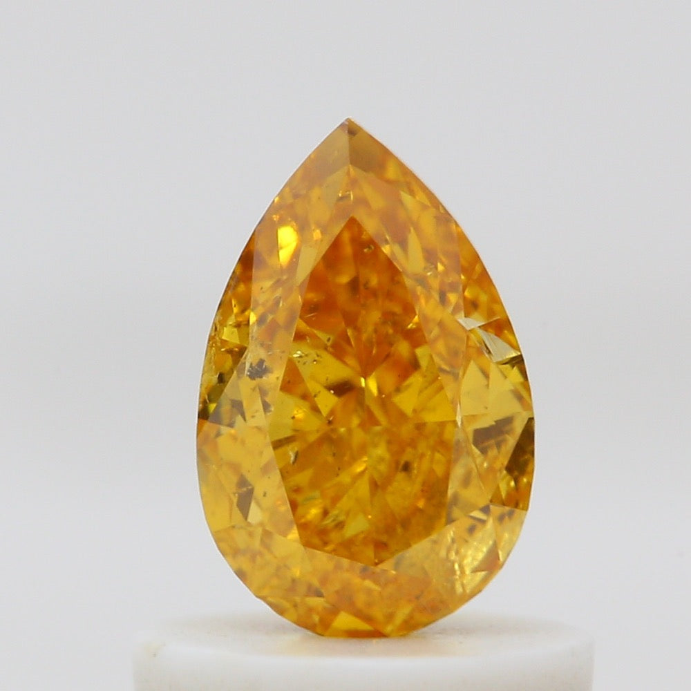 GIA 彩鑽 橙鑽 0.71ct Fancy Vivid Yellow-orange