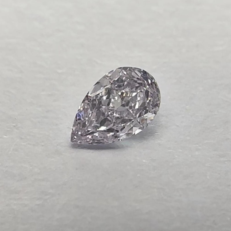GIA 彩鑽 紫鑽 0.31ct Fancy Light Pinkish Purple