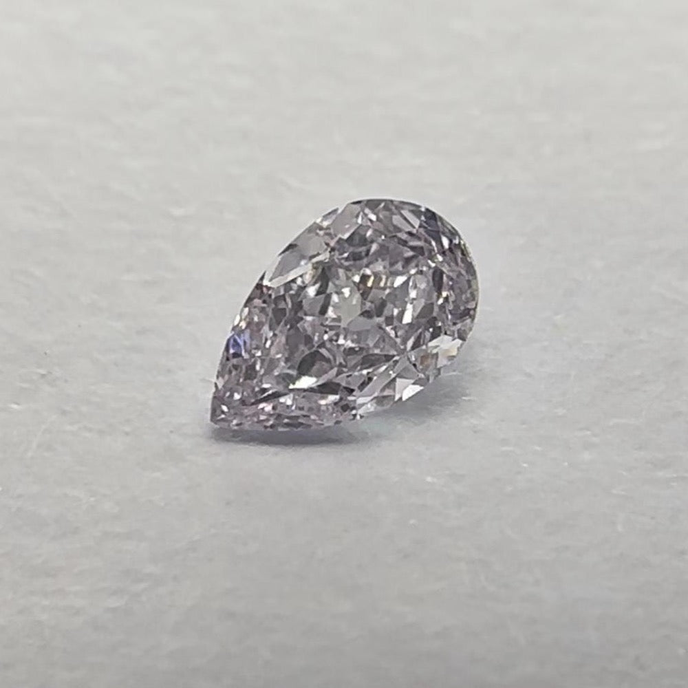 GIA 彩鑽 紫鑽 0.31ct Fancy Light Pinkish Purple