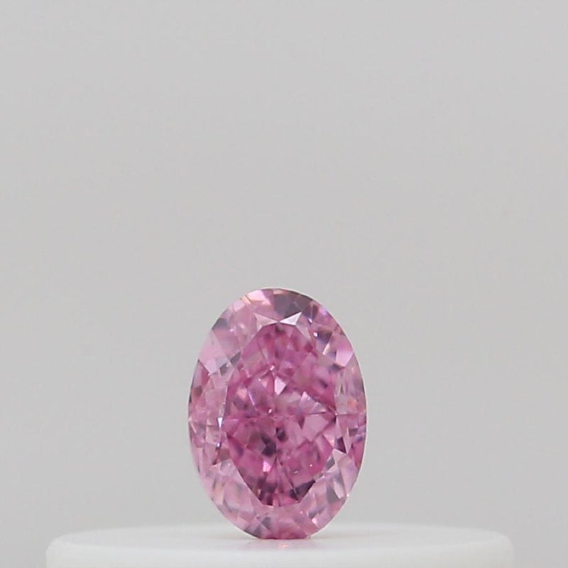 GIA 彩鑽 粉紅鑽 0.1ct Fancy Intense Purplish Pink