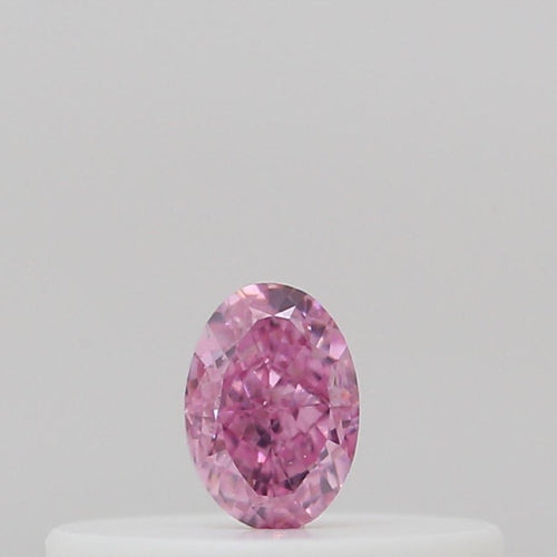 GIA 彩鑽 粉紅鑽 0.1ct Fancy Intense Purplish Pink