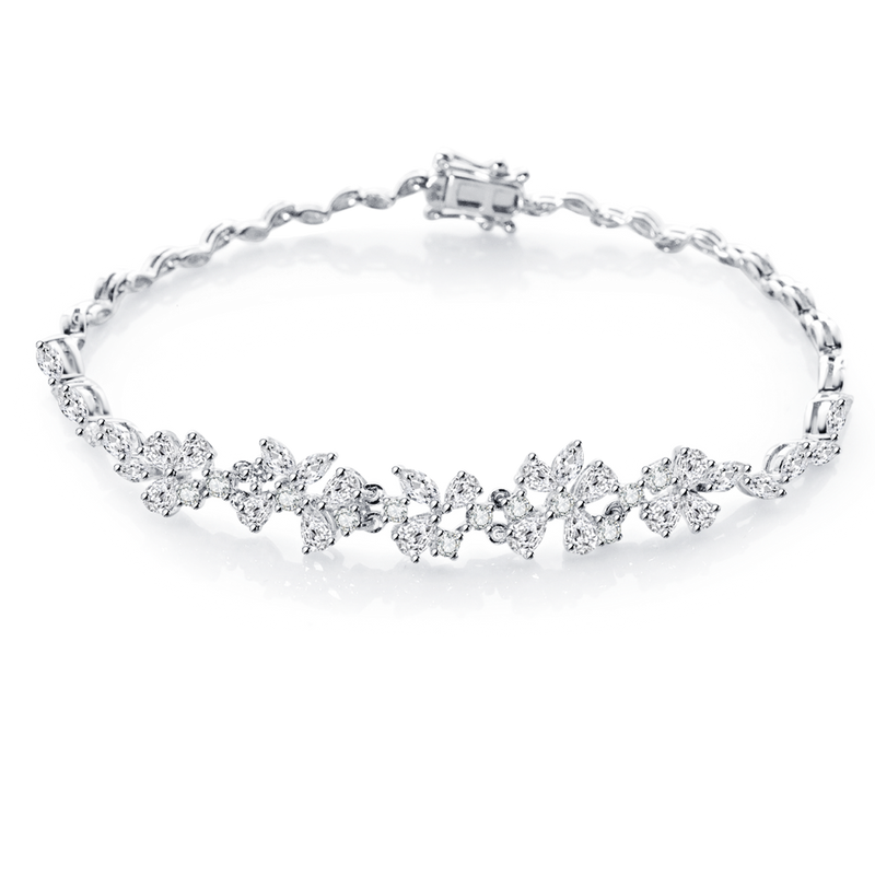 18K白金 0.21ct 鑽石手鏈