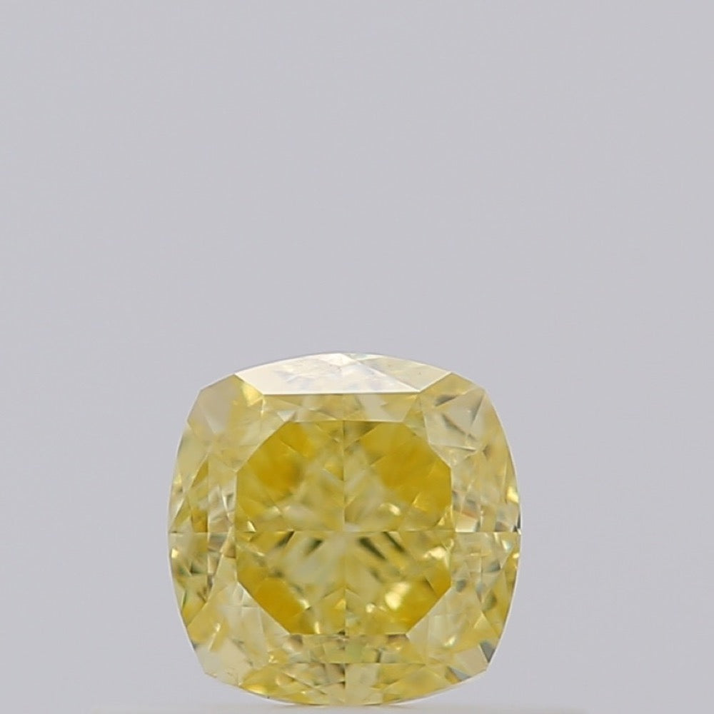 GIA 彩鑽 黃鑽 0.5ct Fancy Intense Yellow