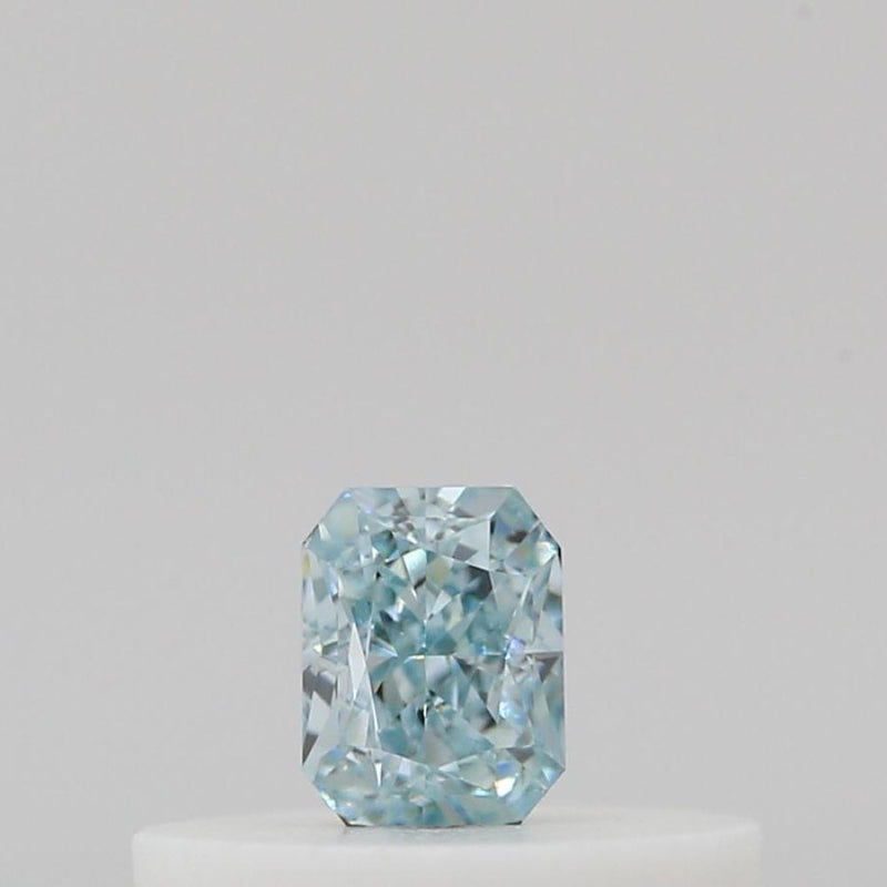 GIA 彩鑽 綠鑽 0.16ct Fancy Intense Blue-green
