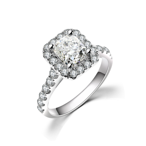 Cushion Diamond Ring R313