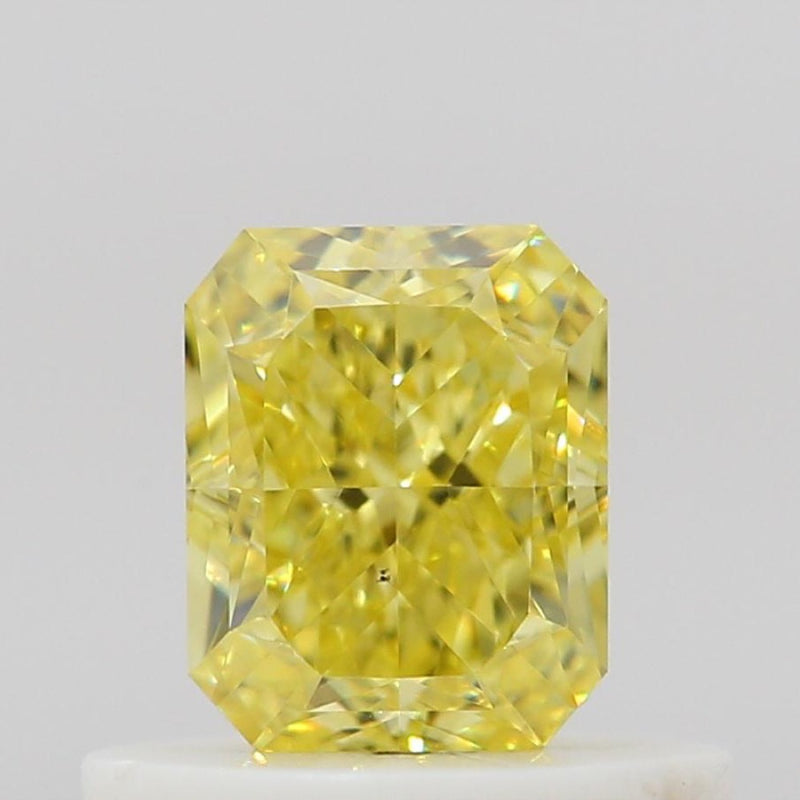 GIA 彩鑽 黃鑽 0.51ct Fancy Intense Yellow