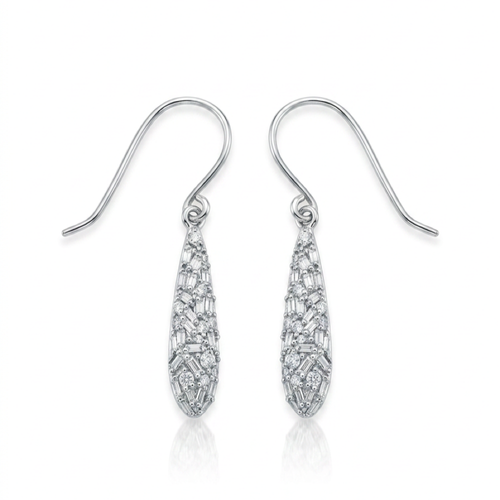 18K White Gold 0.15ct Diamond Earrings