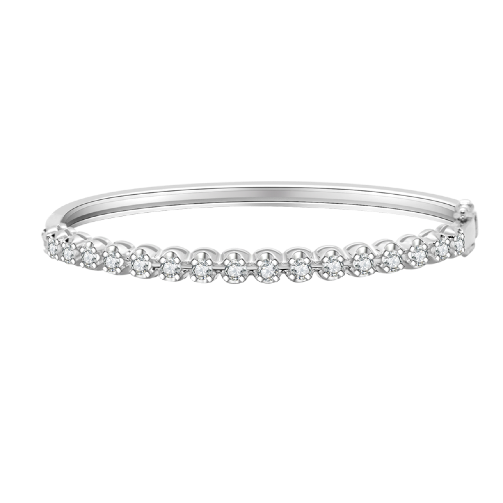 18K白金 1.22ct 鑽石手鐲