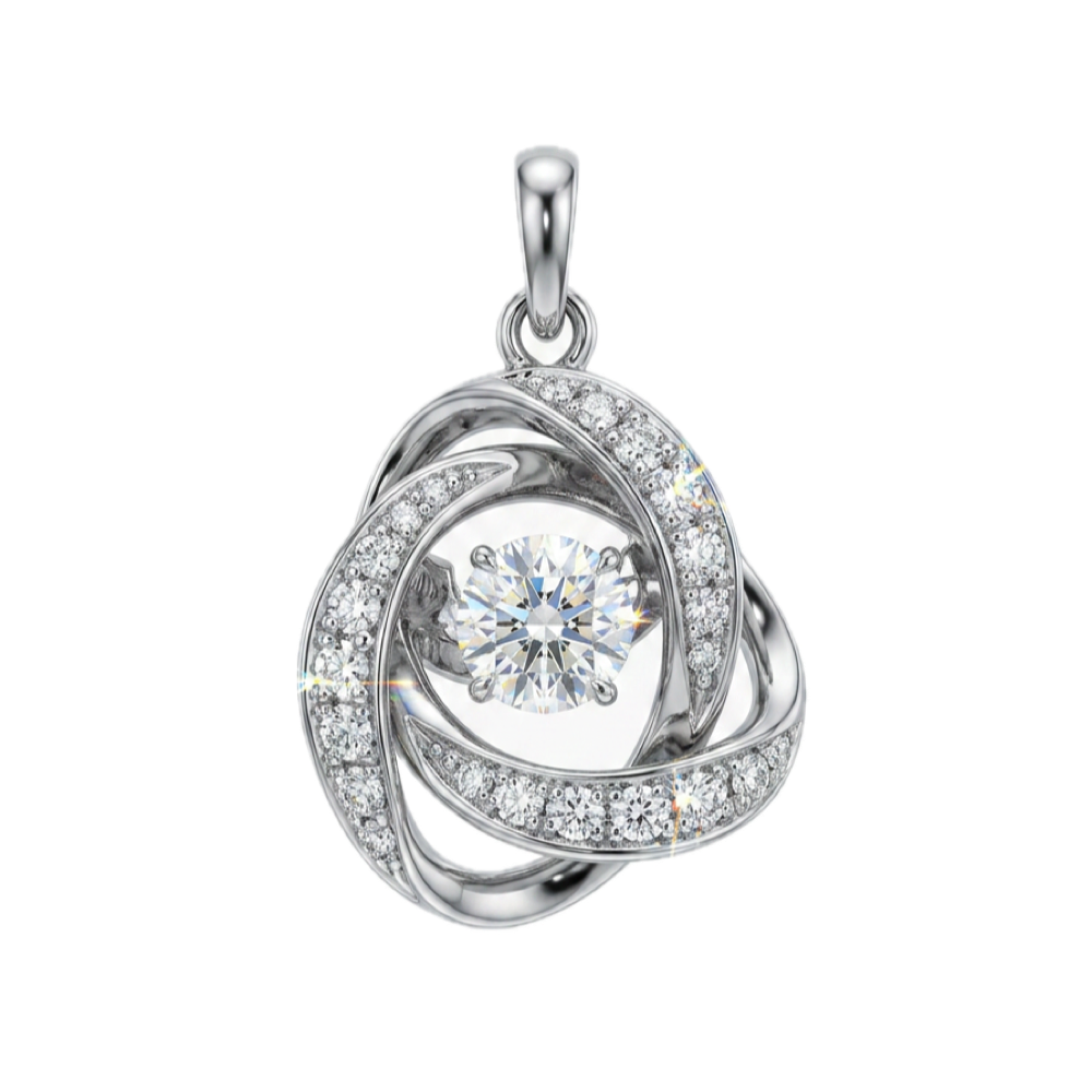 鉑金 0.302ct 鑽石吊咀