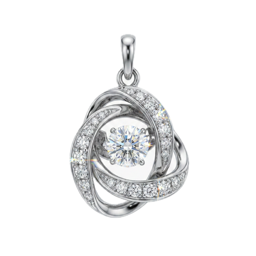 鉑金 0.302ct 鑽石吊咀