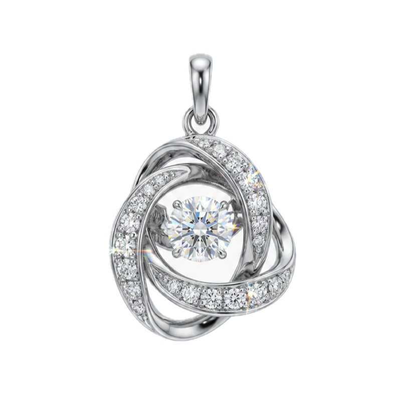 鉑金 0.302ct 鑽石吊咀