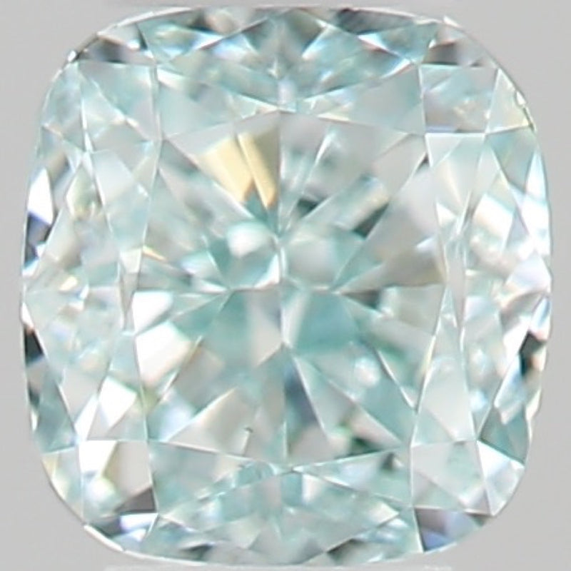 GIA 彩鑽 綠鑽 0.14ct Fancy Intense Blue-green