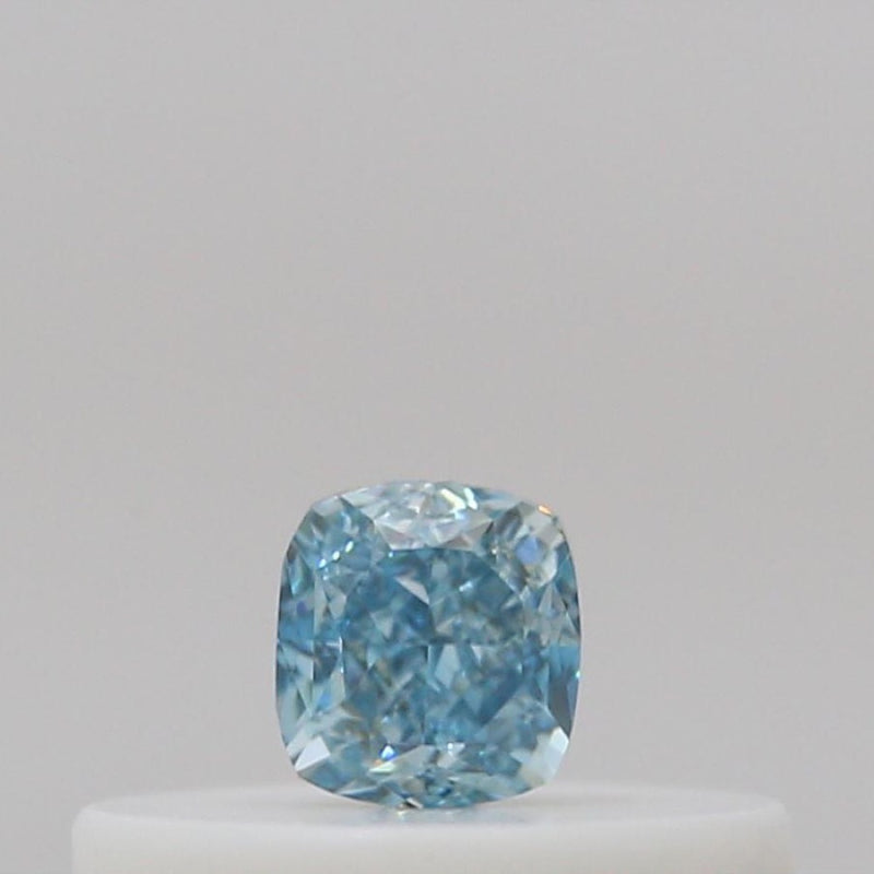 GIA 彩鑽 藍鑽 0.12ct Fancy Vivid Green-blue
