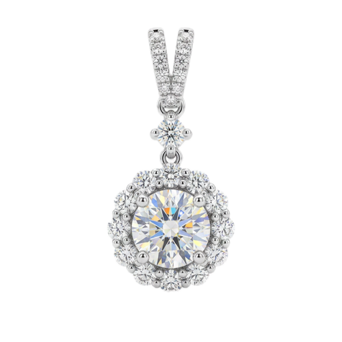 18K白金 1.51ct 鑽石吊咀