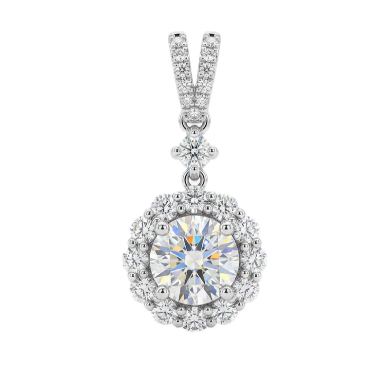 18K白金 1.51ct 鑽石吊咀