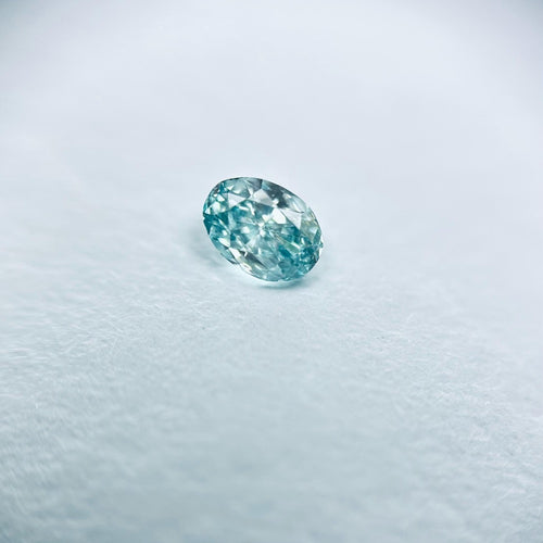GIA Fancy Colour Diamond 0.11ct Fancy Intense Blue-green