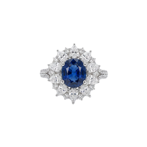 18K White Gold 1.94ct Sapphire Ring