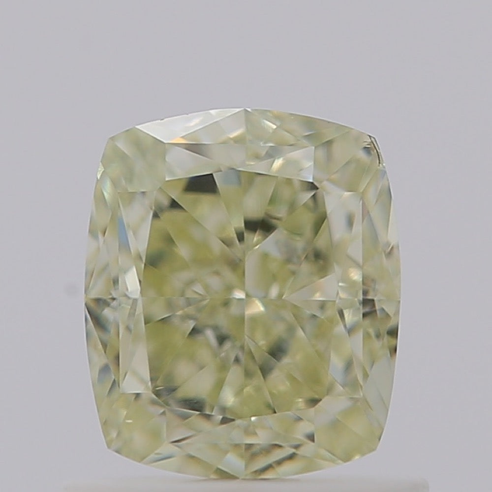 GIA 彩鑽 黃鑽 1.09ct Fancy Light Green-yellow