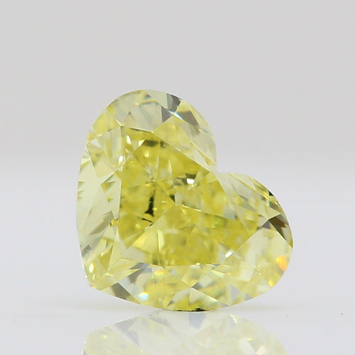 GIA 彩鑽 黃鑽 0.62ct Fancy Intense Greenish Yellow