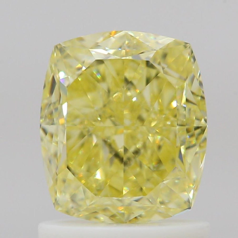 GIA 彩鑽 黃鑽 1.52ct Fancy Intense Yellow