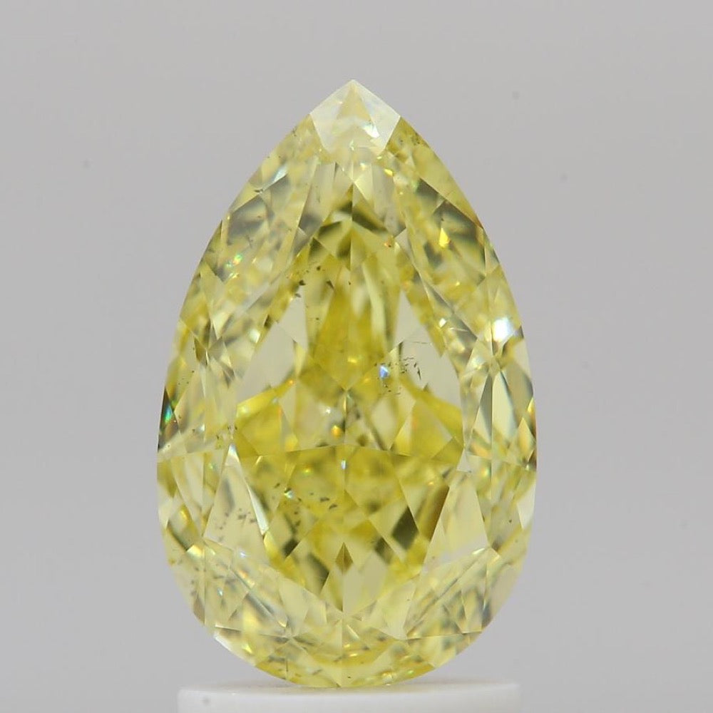 GIA 彩鑽 黃鑽 2.01ct Fancy Intense Yellow