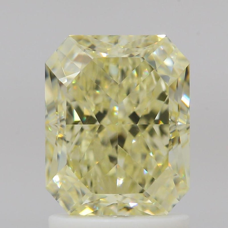 GIA 彩鑽 黃鑽 2.01ct Fancy Light Yellow