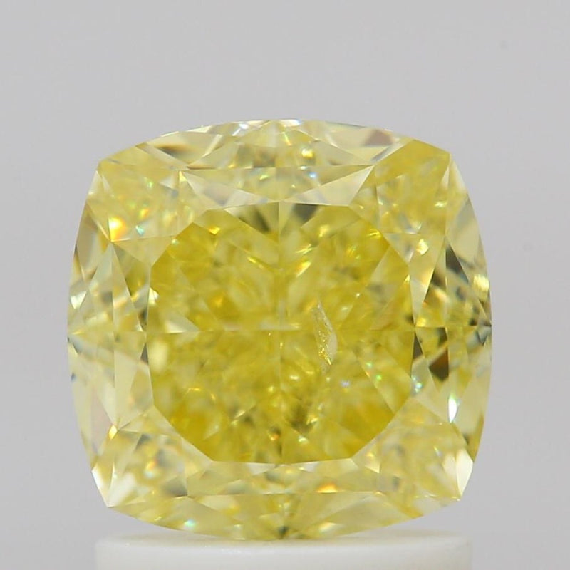 GIA 彩鑽 黃鑽 2.01ct Fancy Intense Yellow