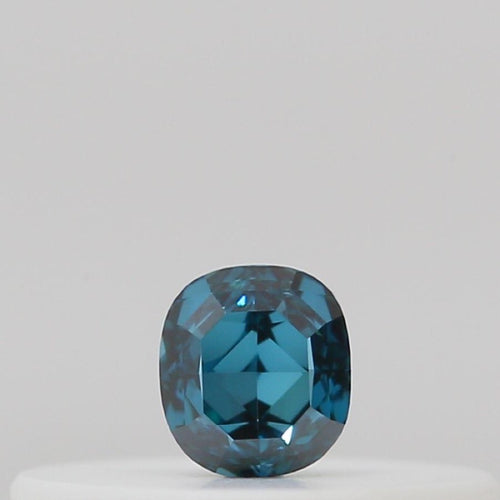 GIA 彩鑽 藍鑽 0.09ct Fancy Deep Green-blue