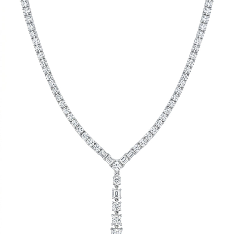 18K白金 3.20ct 鑽石項鍊